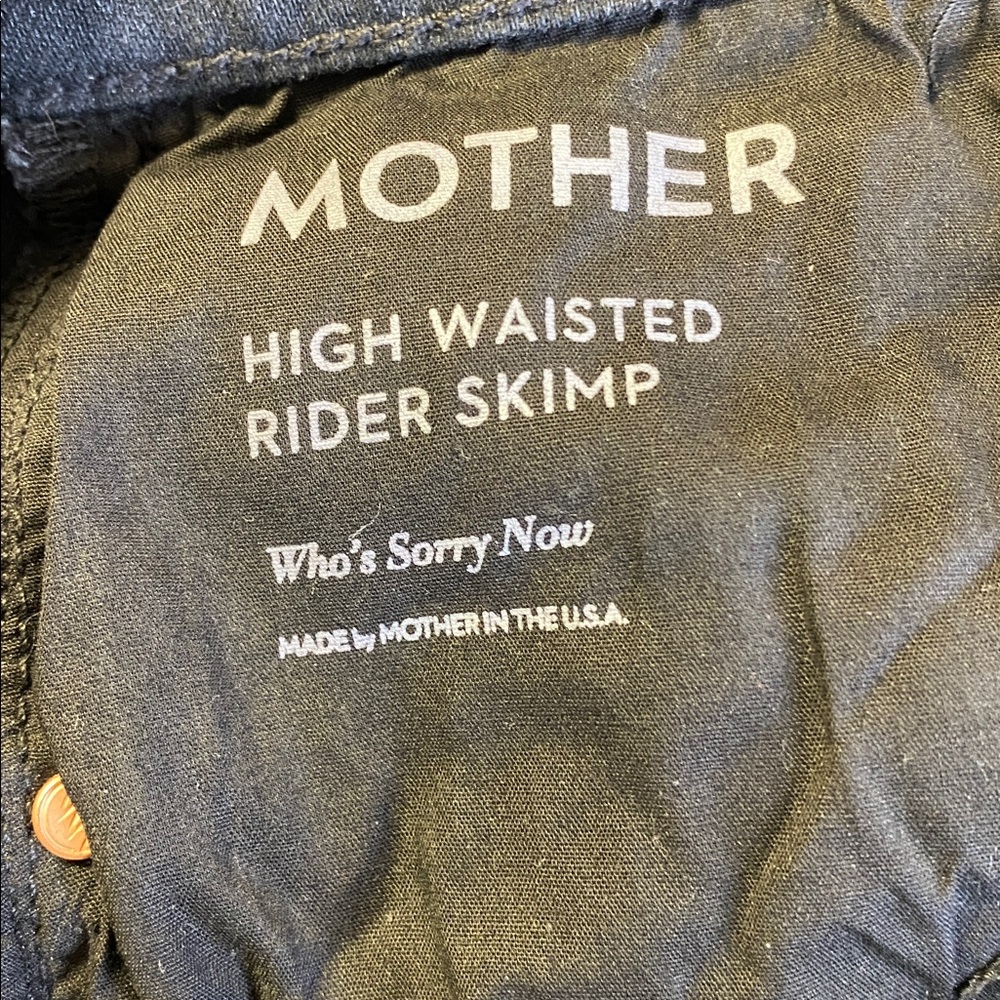 MOTHER Jeans High Waisted Rider Skimp 27 28 - Picture 3 of 11